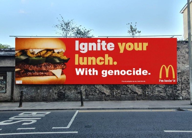 DrLoupis's tweet photo. Remember to BOYCOTT child killers today and everyday 🚨🇮🇱

#BoycottMcDonalds https://t.co/HKVYDBmW44