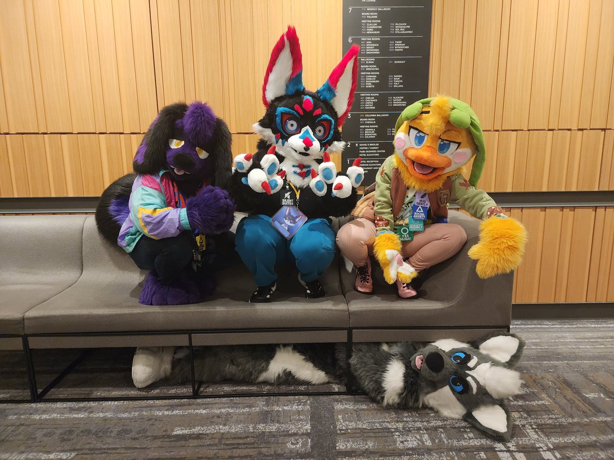 Can I just say how fking hilarious <a href="/ZillionRoss/">Zillion Ross</a> is !??

This creature really did shove himself under a couch for a photo.

Next time someone asks me for a photo, I hope to make photos as memorable as this!!!

#anw24 #anthroNW