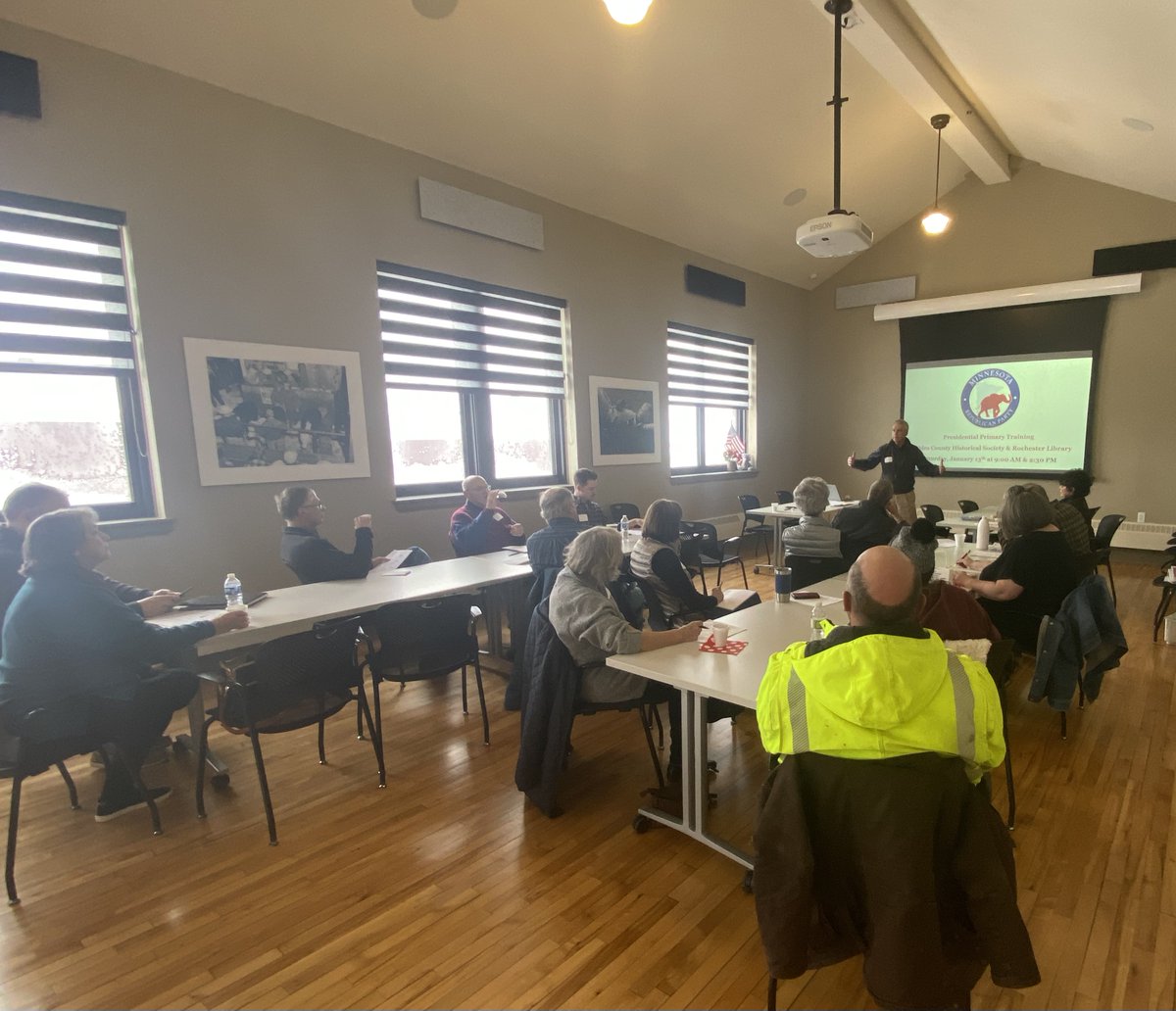 We had a busy weekend with trainings in Worthington & Rochester on Saturday and Duluth & North Branch on Sunday! Cold weather won't stop us from getting Minnesotans out to vote on March 5th! To find a training near you, visit mngop.org/primarytrainin….