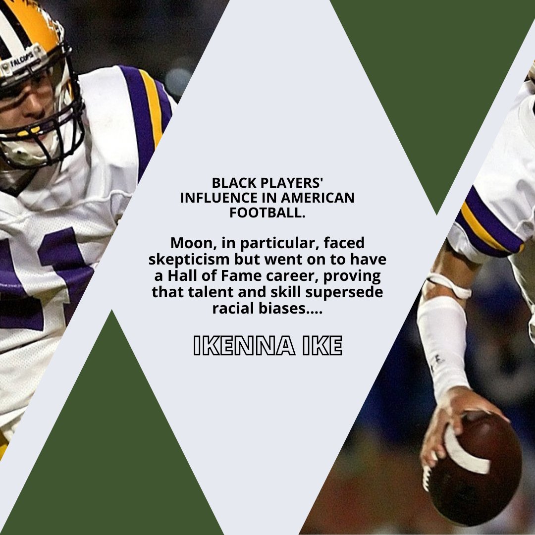 Ikenna Ike: Moon, in particular, faced skepticism but went on to have a Hall of Fame career, proving that talent and skill supersede racial biases.