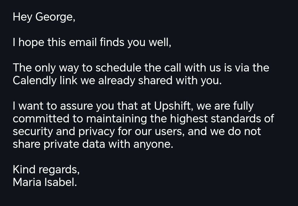 J'ai failli me faire avoir par un scam absolument REDOuTABLE, basé sur une potentielle offre d'emploi alléchante, et sur une conversation en plusieurs mails successifs... 
Le truc qui m'a fait tiquer, c'est que je ne  pouvais pas réserver un rendez-vous avec cette personne