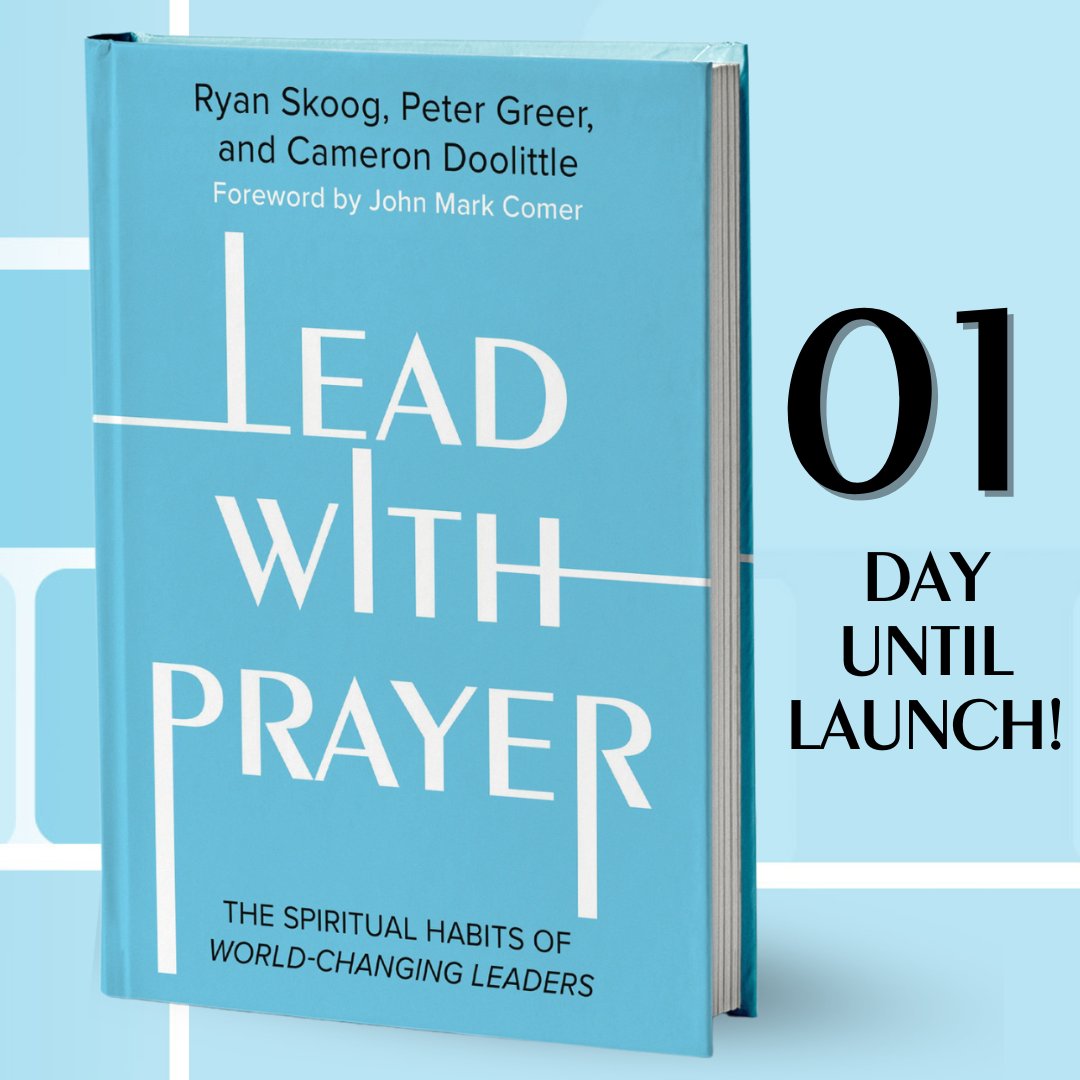 There’s only one day until launch of Lead With Prayer! I can’t wait for you to finally be able to read it for yourself.

#leadwithprayer #newbookrelease