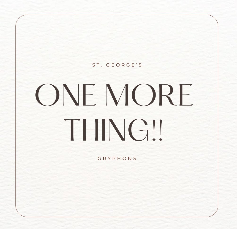 SGISGryphons's tweet image. St. George’s Independent School will be closed Tuesday, January 16th due to inclement weather. Stay safe and have fun Gryphons! We’ll keep you up to date via text, email, news, and social media.