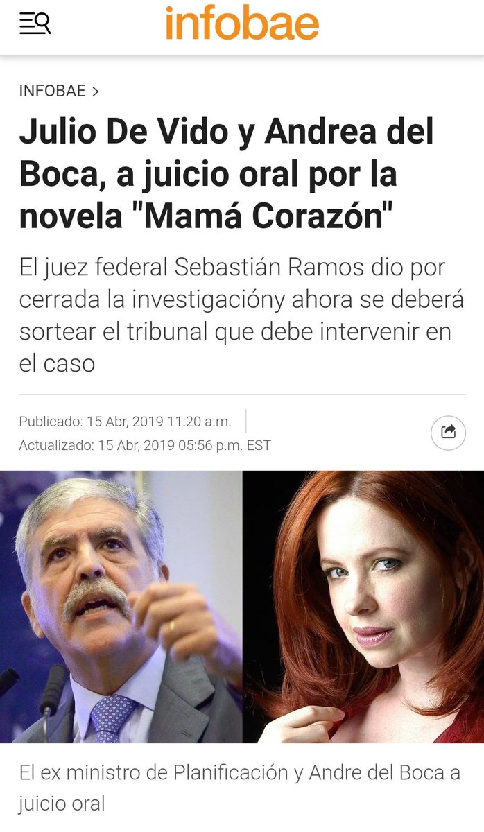 tiburonbasurero's tweet photo. Ustedes son muy Jóvenes pero en 2019 Andrea del Boca, junto a Julio de Vido fueron a Juicio Oral por una novela que nunca se emitió
Mamá Corazón
Estaban involucrados el INCAA,  UNSAM y el Ministerio de Planificación Federal
Peronismo es cultura
Cultura de malversación de fondos https://t.co/7yWezHxNXj