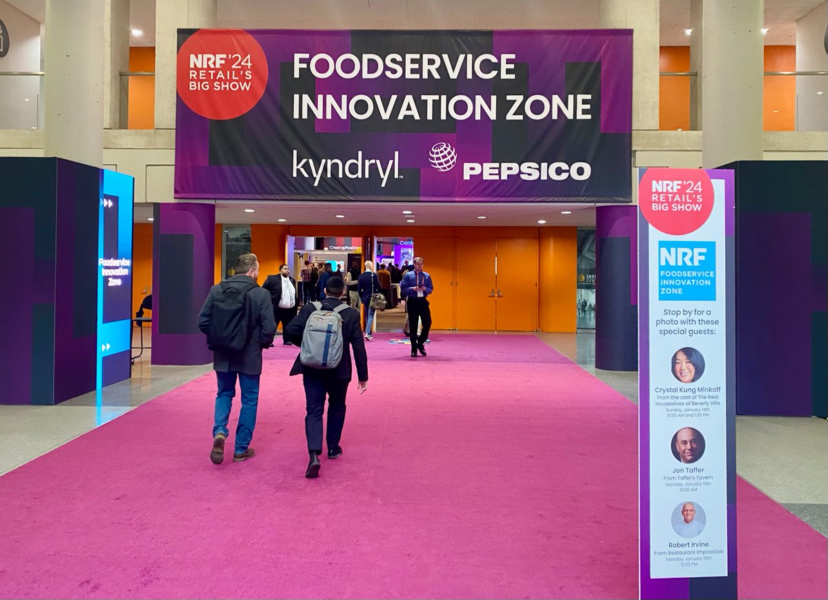 arwidb's tweet photo. We're exciting for another day at #NRF2024! Join us to learn about our autonomous hot meal kiosk technology. Find us at booth #2314, at the entrance of the Food Service Innovation Zone. https://t.co/wQvcTM4ac5