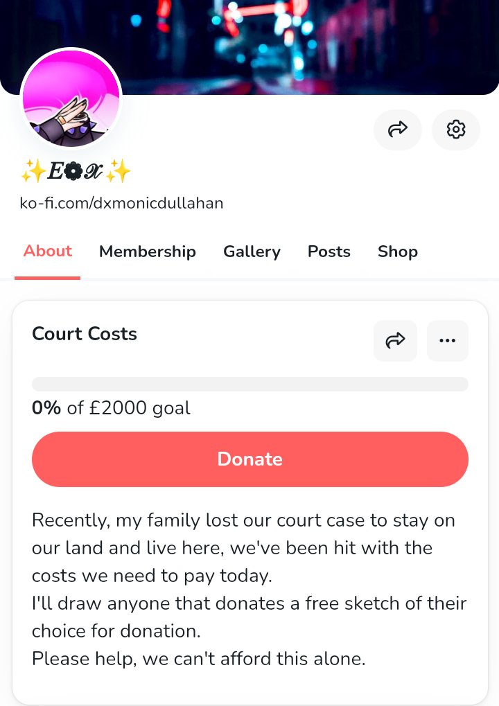 Everyone I'm so sorry to ask, but I need help.

We've been hit with court Costs after losing and any donation would help. 
I'll draw anyone a sketch for any donation. 

Please 🩷 + 🔁.
Link below.