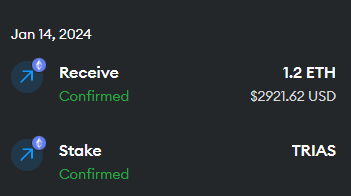 TommyTryon's tweet image. stake $TRIAS and claim revenue share