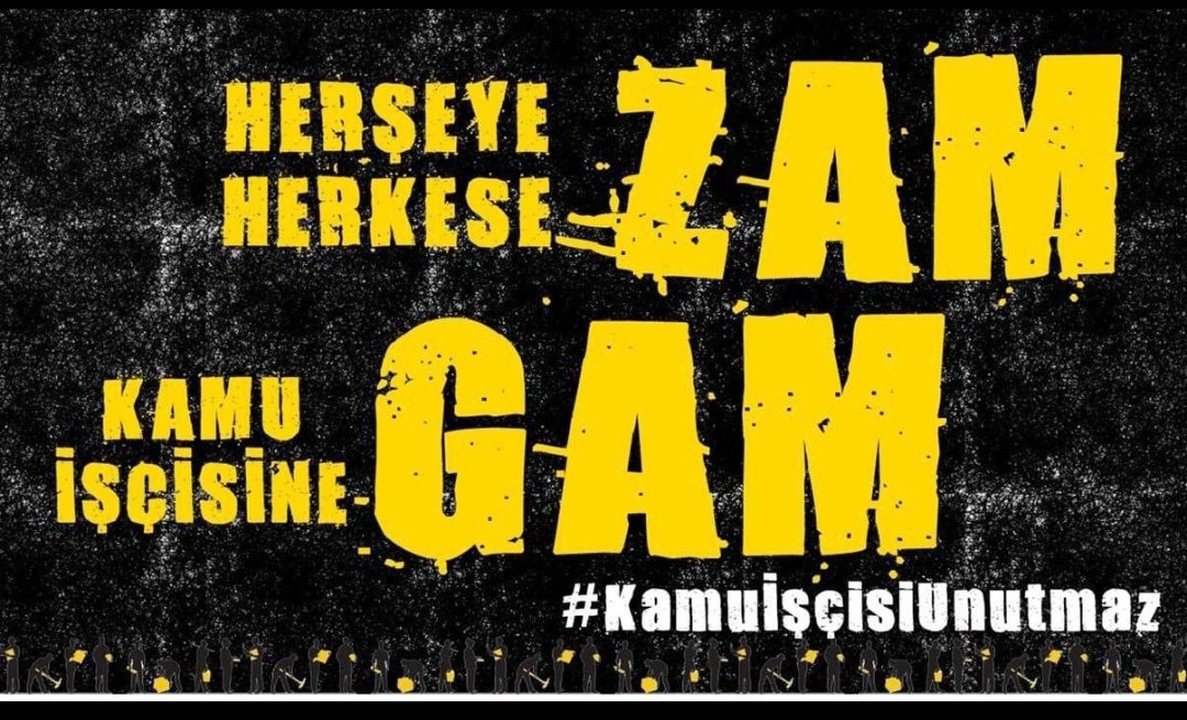Alınterimizin hakkını verin!!
#kamuiscilerizamistiyor 
#SeyyanenZam
<a href="/isikhanvedat/">Prof. Dr. Vedat Işıkhan</a>
<a href="/memetsimsek/">Mehmet Simsek</a>
<a href="/csgbakanligi/">T.C. Çalışma ve Sosyal Güvenlik Bakanlığı</a>
<a href="/hakiskonf/">HAKİŞ KONFEDERASYONU</a>