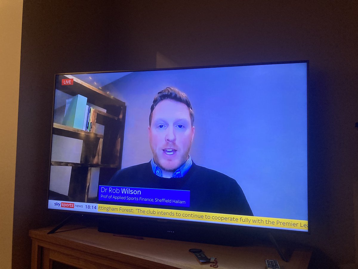 Dear me #football #finance is just the gift that keeps giving. Delighted to have been invited onto @SkySportsNews to talk all things #FFP, #PSR, #Everton, #NFFC. We need to get tough on financial management but that doesn’t make it easier for fans. Full clip out soon.