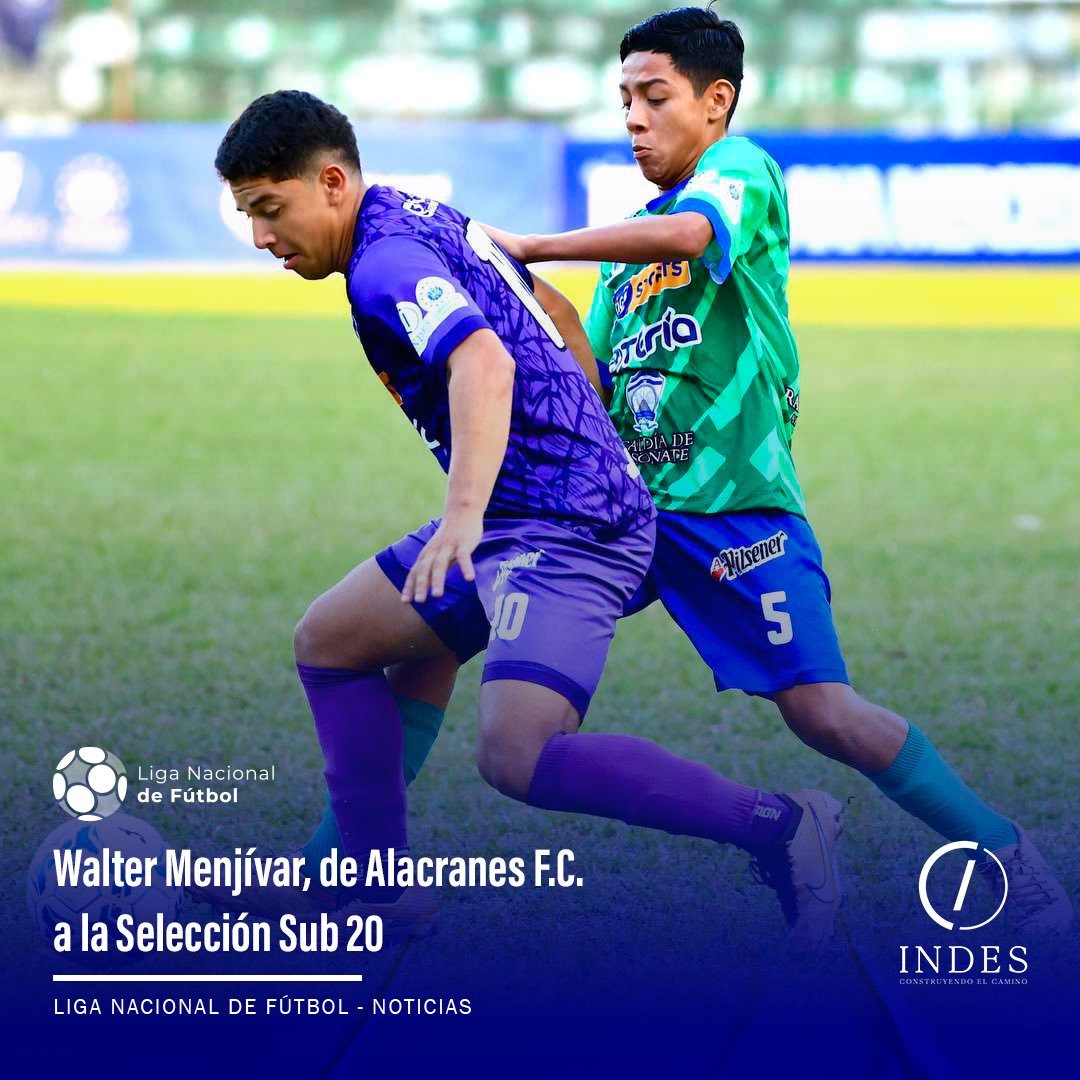 Walter Menjívar, quien se desenvuelve como volante creativo y delantero en <a href="/AlacranesF_C/">Alacranes FC</a> de la LNF impulsada por el <a href="/indeselsalvador/">INDES El Salvador</a>, está convocado a la Selección Sub-20 para el Torneo UNCAF FIFA Forward Honduras 2024.

💻 goo.su/hKLvN3

#SomosLaLigaNacionalDeFútbol