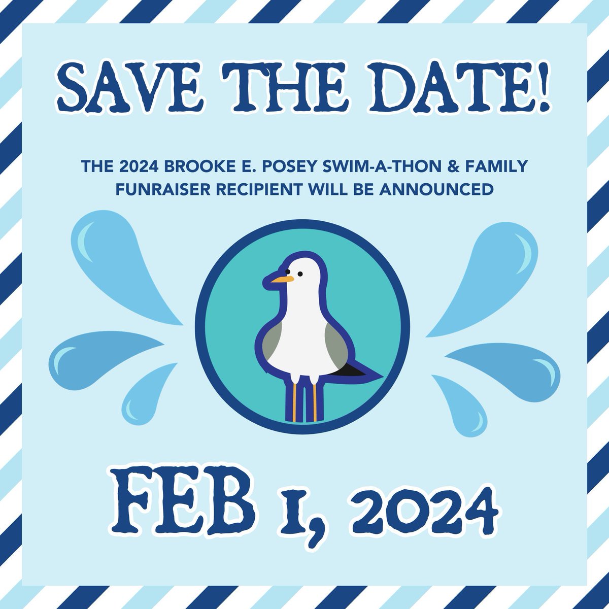 swimforbrooke's tweet photo. 🥳 Five months from today is the 8th Annual 💙 Brooke E. Posey Swim-a-Thon &amp; Family FUNraiser!
We are getting so excited. February 1, 2024 we will be announcing the 2024 recipient! 🎉
Looking forward to an amazing year!
#SwimforBrooke #Justkeepswimming #Makeasplash #Nonprofit https://t.co/72HtaZb5xc