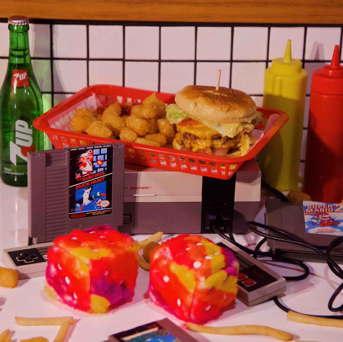 Roll the dice 🎲 and win a 100% discount on all your food tonight 😳 #FuzzyDiceNight 🤞