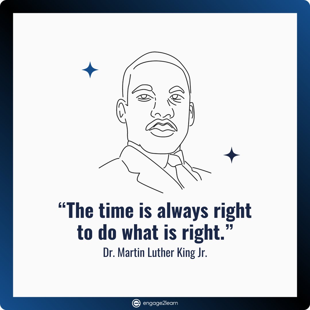 engage_learning's tweet photo. Honoring the life, hope, and legacy of the great Dr. King, today and every day. ✨ #MLKday https://t.co/29yMnDM4Dj