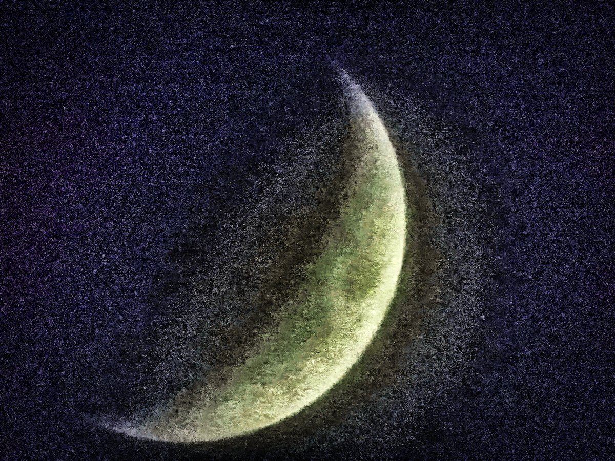 lakazel's tweet photo. #moon hat es wieder in sich! Obwohl es schneite, hat er sich blicken lassen! 😃 https://t.co/2bulbGYftd