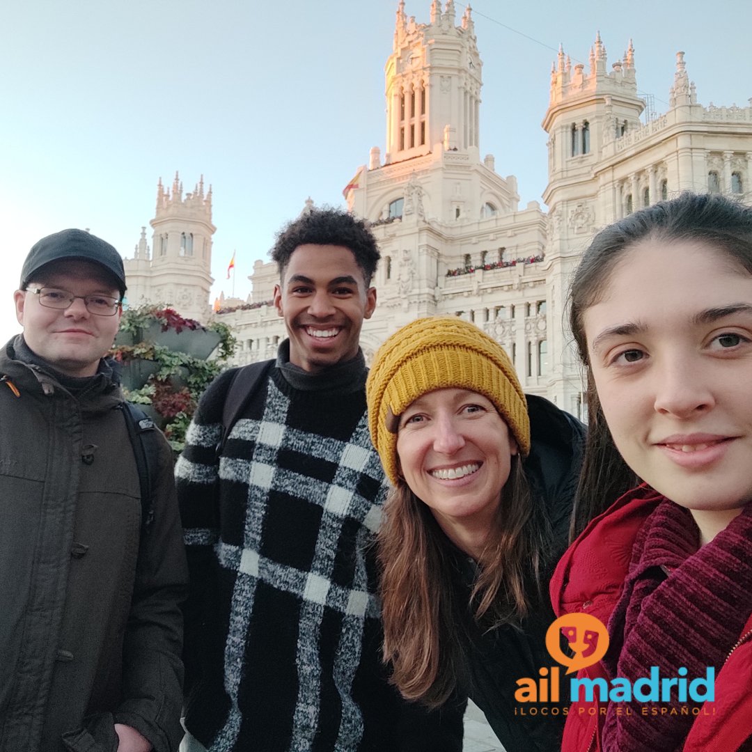 AILMadrid's tweet photo. Hoy hemos dado un paseo por el centro y ha sido super divertido,🔝

Apúntate a nuestro curso de español y disfruta de la capital de España 👇🏻

https://t.co/p500ozDxvh

#SpanishCourse #LearnSpanish #Aprenderespanol #Cursodeidiomas #Madrid #Turismo #Tourism https://t.co/qtXQYNFUVO