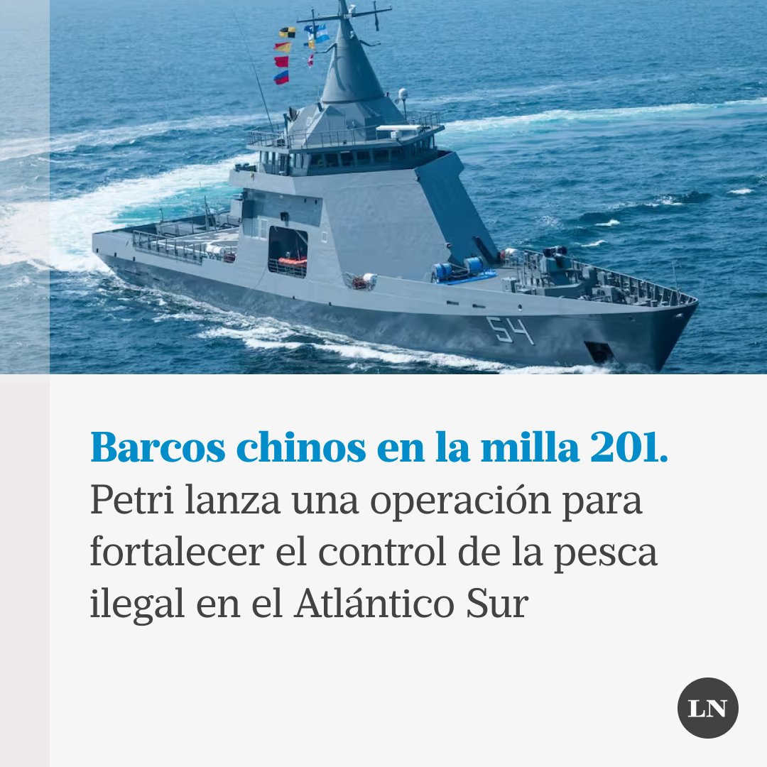 🔵 El ministro de Defensa, Luis Petri, impartirá este lunes en Mar del Plata la orden de zarpada para una nueva operación destinada a vigilar y controlar in situ la pesca ilegal en el Atlántico Sur. 

👉 Con esa finalidad embarcará en el patrullero oceánico ARA Contraalmirante