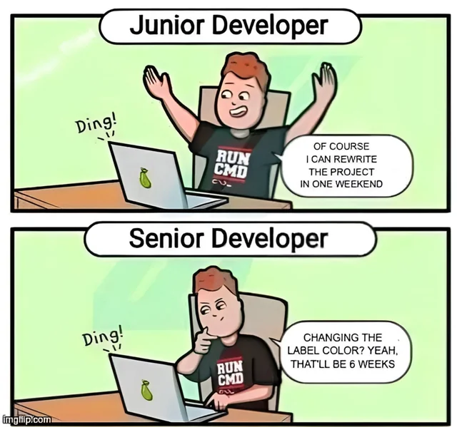 ferr4n98's tweet image. Estoy cansado jefe...

#programminghumor #seniordeveloper #juniordev