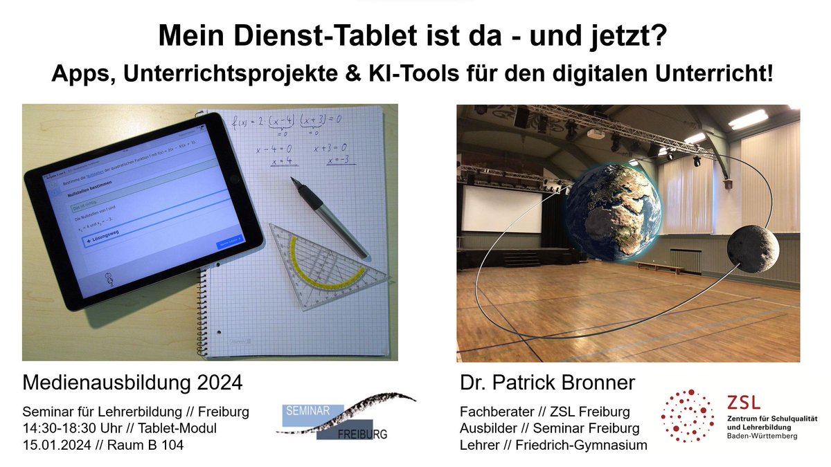 P_Bronner's tweet photo. In BW haben alle neuen Referendar*innen ein eigenes Dienst-Tablet erhalten. Im Rahmen der Medienausbildung werden sie nun im Umgang damit geschult. Dabei können sie zwischen verschiedenen Modulen wählen. Beispiel: Tablet-Modul / Handout unter dem Reiter d) https://t.co/OeWbKmFOEN https://t.co/spmibUSwPD