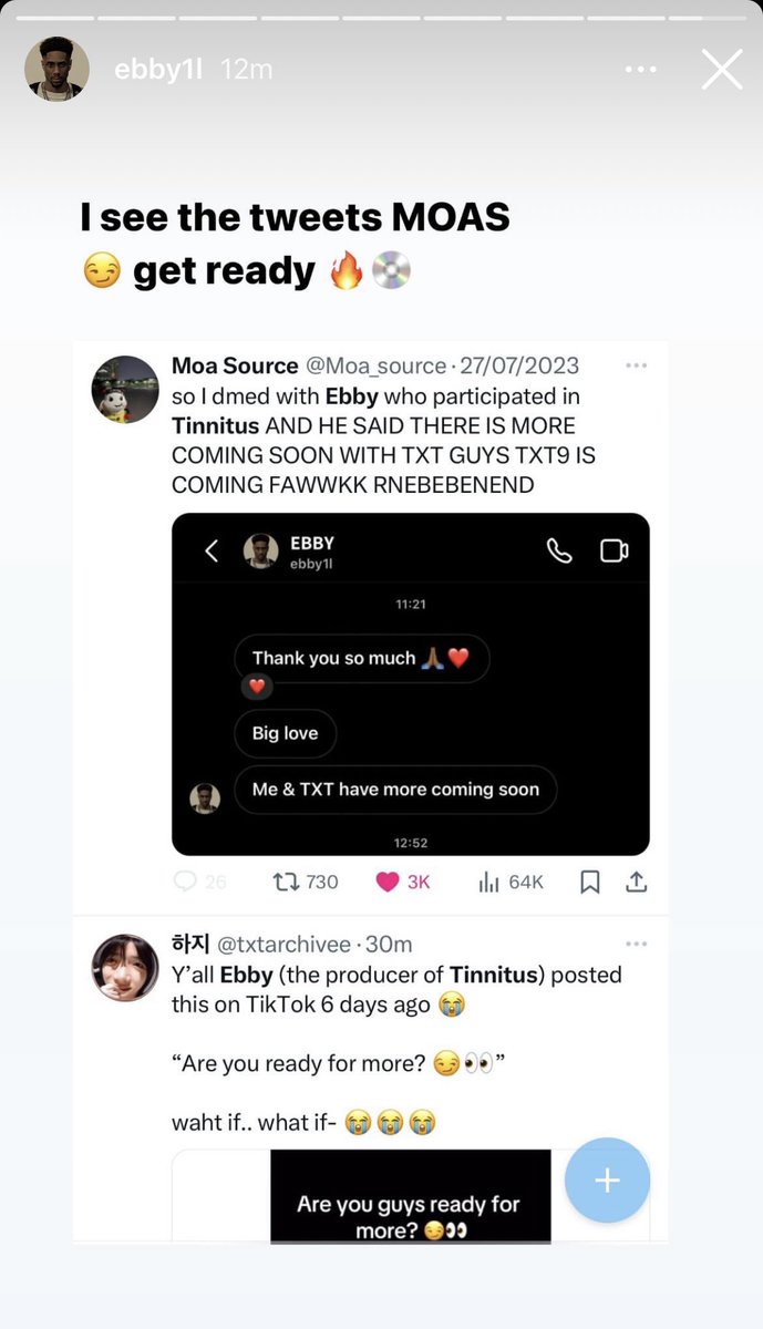 txtwerse's tweet photo. ARE WE READY FOR TINNITUS SISTER https://t.co/w5YjFw3BNb