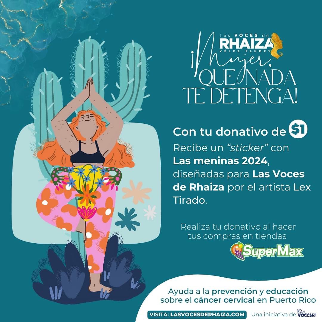 LillyVoces's tweet photo. @supermaxpr se une a https://t.co/fMYarwZ02M y nuestra iniciativa Las Voces de Rhaiza, en concienciación sobre el cáncer cervical para educar y apoyar la importancia de la salud femenina.
¡Busca tu sticker en cualquiera de sus tiendas! Para más información https://t.co/6uJ6gQXKgK https://t.co/OTFrNw4ICr
