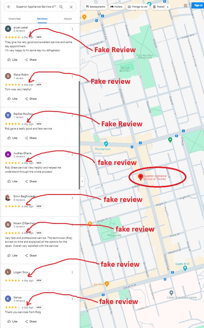 Scarborough_4's tweet photo. @GoogleMyBiz 
This people are probably the biggest  spammers our community ever saw  , they are taking over multiply industries and driving small real businesses out of business . Over 200 FAKE locations fueled by Fake reviews .

https://t.co/KOBaVgTuH7

https://t.co/YlyA6ga2eX https://t.co/9Gbs0MKFFF