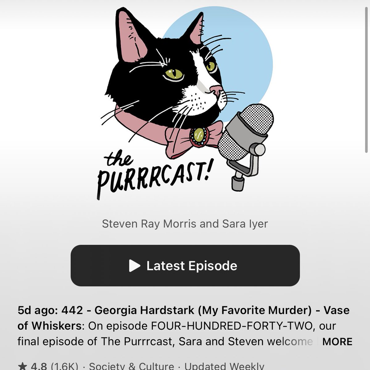 The Purrrcast tweet media