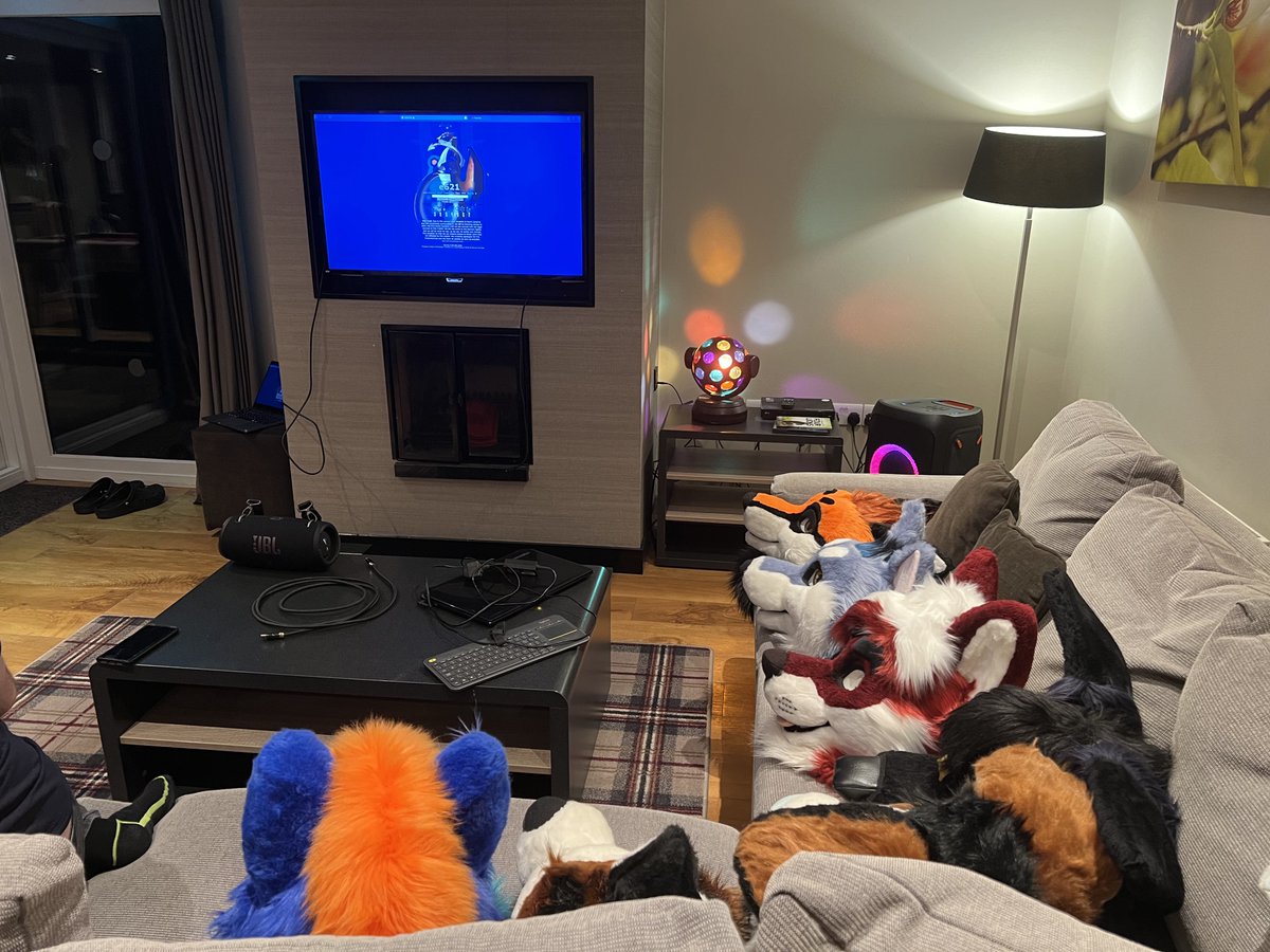 politely watching tv 😇

<a href="/BryantHusky/">Bryant! 🏳️‍🌈 🔜 SC</a> <a href="/AlfieTheWolf/">Alfie @LFSP 🍻</a> <a href="/Nero_gsd/">Nero</a> <a href="/DinkiTheStinky/">Dinki</a> <a href="/FolfOrion/">Dagger yeen (Orion Folf)</a> <a href="/castrol_coyote/">Castrol</a> <a href="/odifusky/">Odifusky</a>