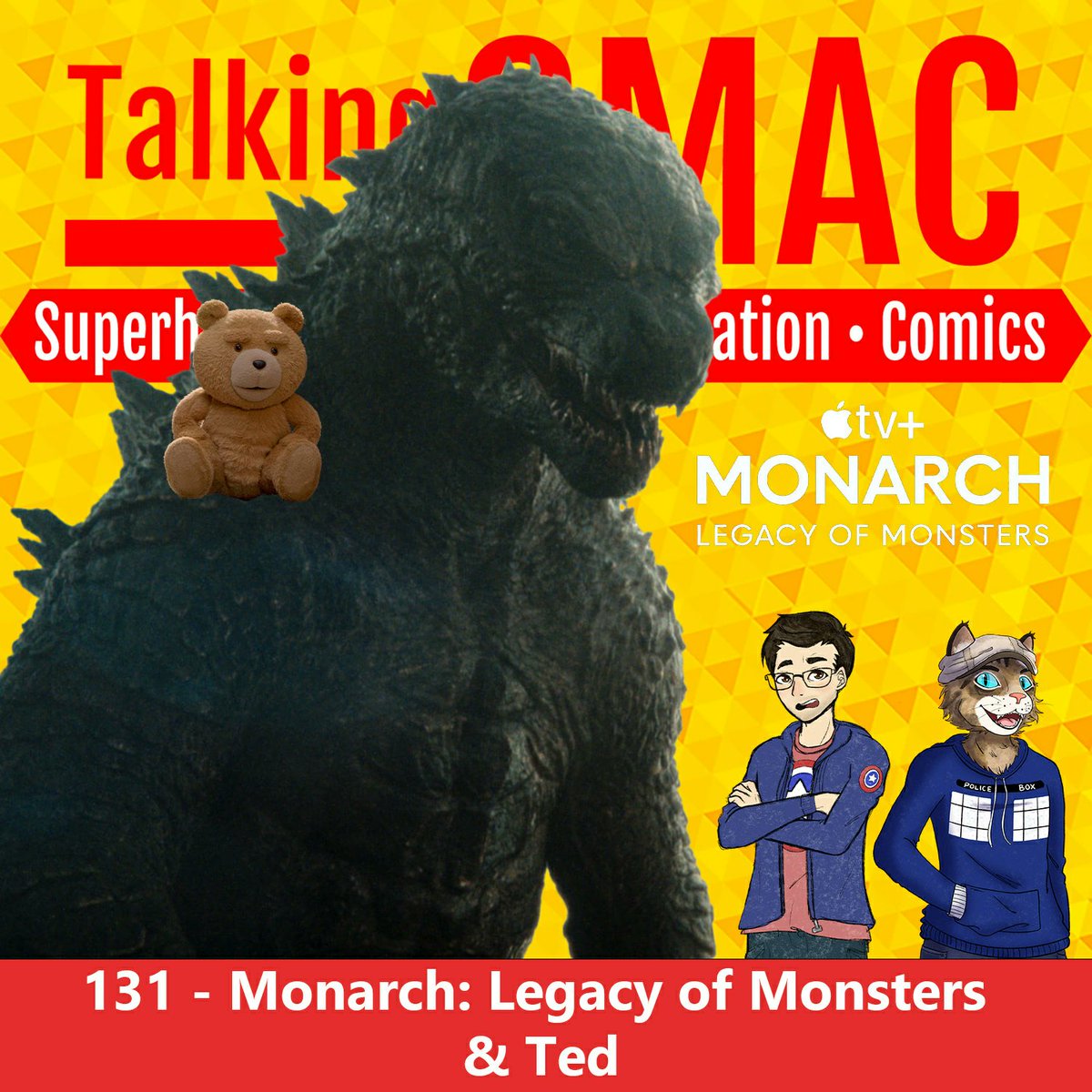 It's a double feature! Josh & Alex review #MonarchLegacyofMonsters & its implications for #GodzillaxKongTheNewEmpire as well as #TedSeries 

linktr.ee/TalkingSMAC

#Podnation #KaijuPodcast  #TVPodcast #MoviePodcast #NerdPodcast #Godzilla #Monsterverse #AppleTVPlus #PeacockTv