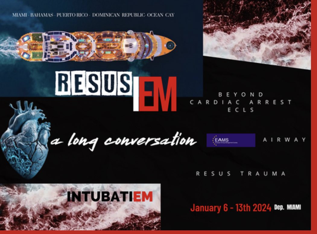 Pipes_n_pumps's tweet photo. A truly unforgettable week of sun, sea and resuscitation science! #ResusIEMCruise @airwayGladiator @intubatiem @ROScorvalhala @PrehospitalCC @Acfletch1984 #BeyondALS #CPR #ECMO #ECPR #REBOA #trauma #airway ☀️🏖️🚢 🍹 🍸 🏥 🚁 https://t.co/pwgo4QsYZw