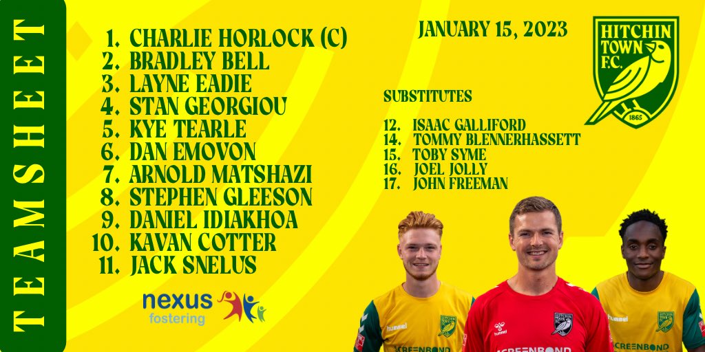 📋 | TEAMSHEET

Lineup for the trip to <a href="/RedditchUtd/">Redditch United</a> 

💛💚