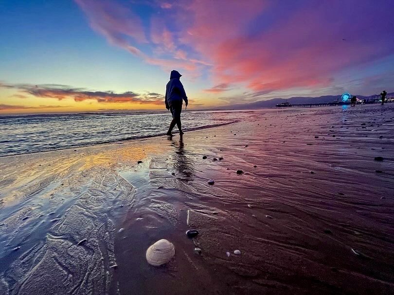 guerillafilms's tweet photo. sunset on the seashore last night #santamonica https://t.co/VaAlCC1uQ2
