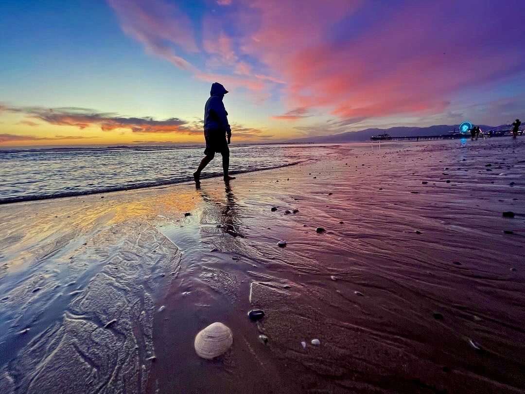 guerillafilms's tweet photo. sunset on the seashore last night #santamonica https://t.co/VaAlCC1uQ2