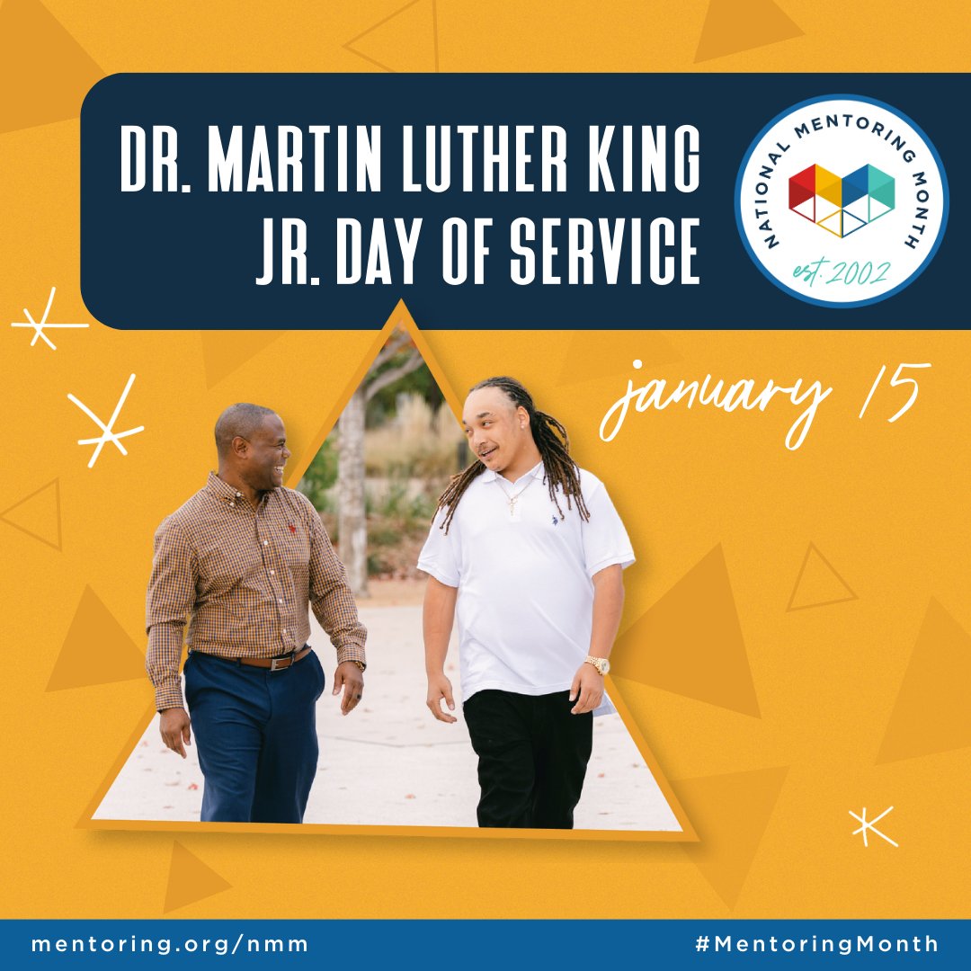 Mentors help create opportunities and promote equity. Today, we honor Dr. MLK Jr.’s vision for an inclusive world and strive to continue its creation for those to come. Become a mentor at gppct.org/get-involved/b… #MentoringMonth #MLKDay