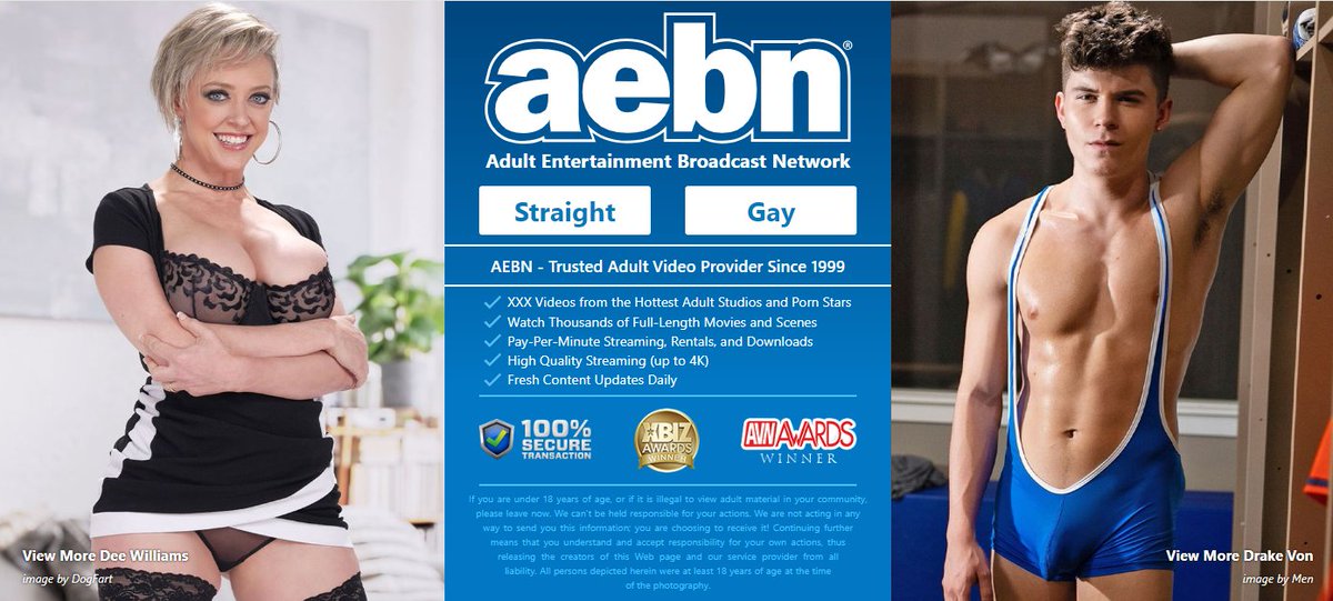 CONGRATS To Our NEW AEBN.COM Splash Page Stars For THIS WEEK-- DEE WILLIAMS & DRAKE VON ! @DeeWilliamsXXX @DrakeVonXXX