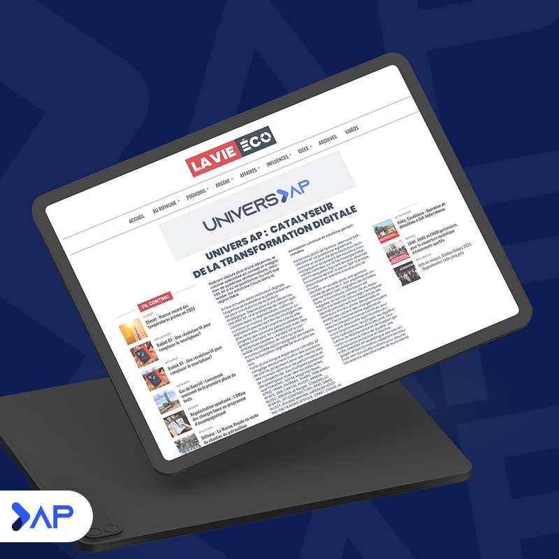 UNIVERSAP_'s tweet photo. 💡Univers AP en tête d'affiche cette semaine dans @JournalLavieeco 📰! 🔍 Découvrez l'article complet sur : https://t.co/gazfLm0C3P et plongez dans l'univers fascinant de l'innovation technologique ✨ https://t.co/Zkd8v3eIf9
