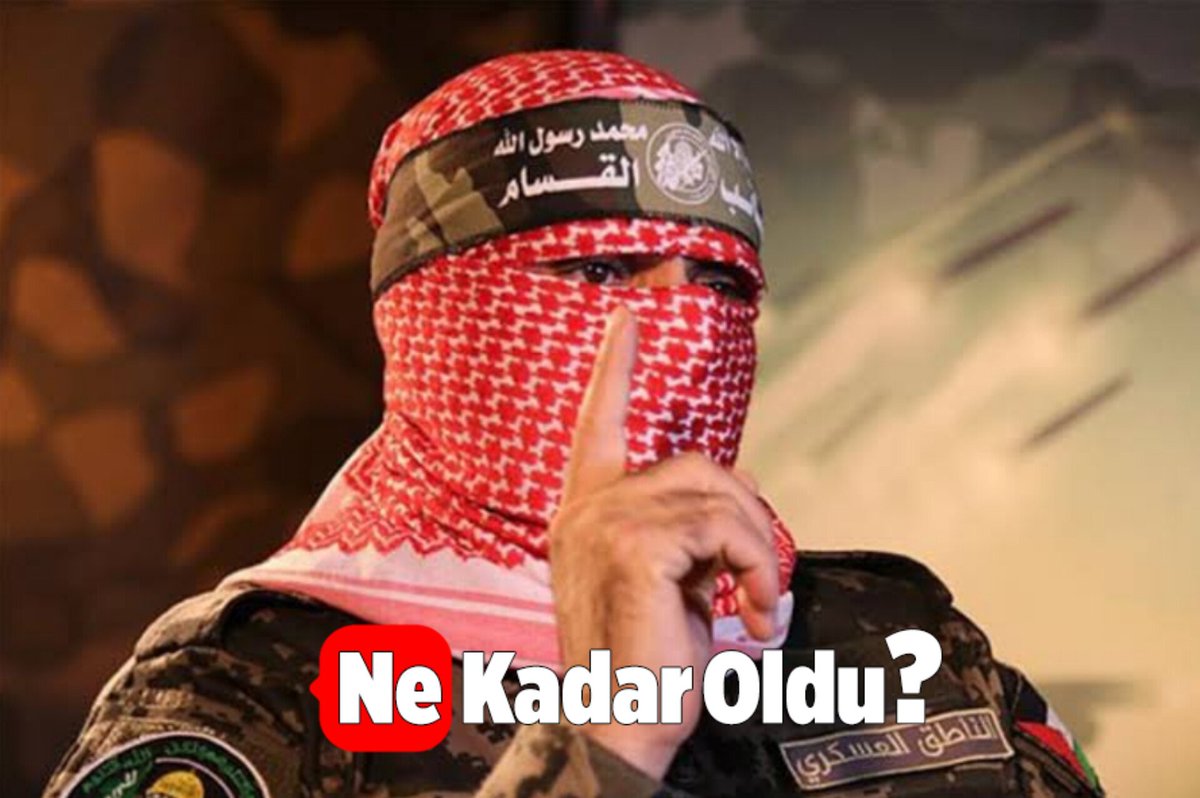 NekadarolduTR's tweet photo. Kassam Tugayları Sözcüsü Ebu Ubeyde:

Aksa Tufanı harekatının 100'üncü gününde Müslümanlara çağrı yaptı:

"Bu mübarek ayda dünyanın bütün camilerinde kıyam ve kunut namazları kılınsın. Alemlerin Rabbine mümin kullarının zaferi için dualar okunsun" https://t.co/ZksmKIrfo3