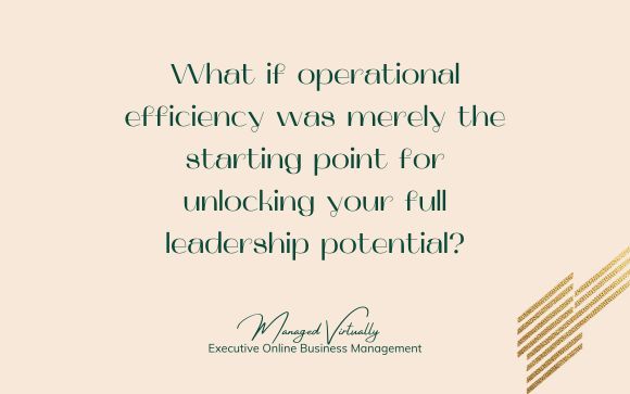 ManagedVirtual1's tweet photo. Leaders can find themselves entangled in the minutiae, unaware that these operational burdens are holding them back from charting a course towards greater achievements. It's not just about efficiency; it's about empowering your leadership journey. 

https://t.co/OdS2ptOQa0 https://t.co/MAehO4Ogua