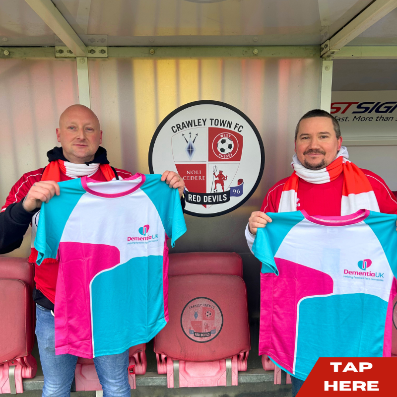 crawleytown's tweet photo. 🚶SUPPORT THE BURGESS BOYS ON THEIR WALK TO WIMBLEDON!

Kevin and Nick Burgess plan to walk from the Broadfield Stadium to the Cherry Red Records Stadium this Saturday in aid of @DementiaUK.

#TownTeamTogether🔴