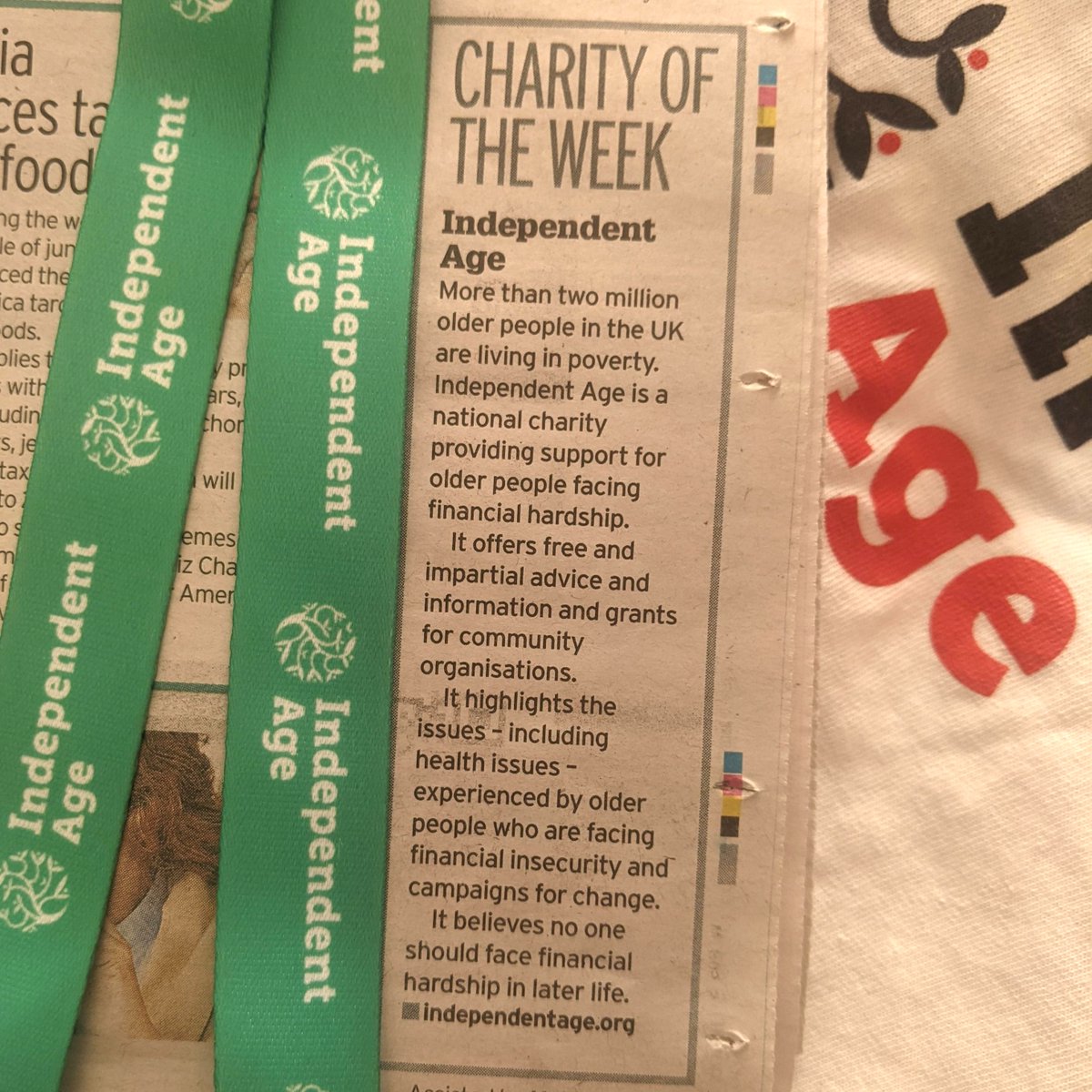 Thank you to @MiriamStoppard for naming Independent Age as @DailyMirror's Charity of the Week. We're tackling financial hardship in later life by supporting older people with a range of services and using these experiences to push for change. Learn more: independentage.org