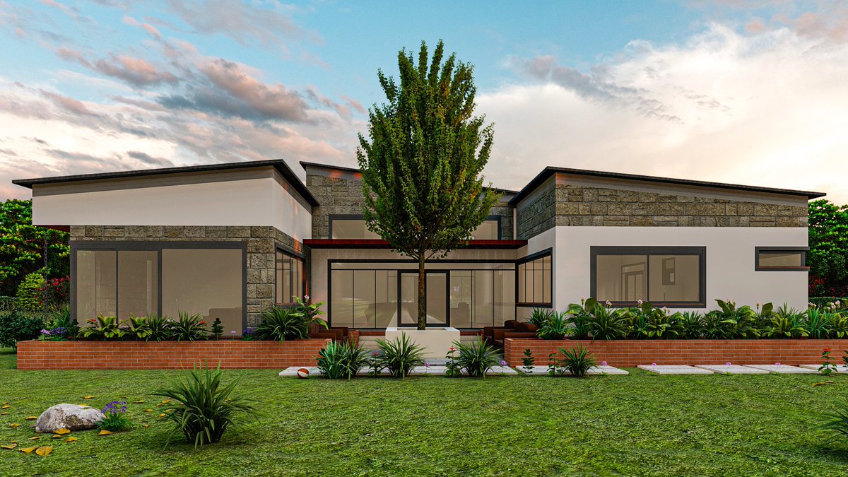 HouseDesignsKe's tweet photo. Your Bungalow doesn't have to be boring.
