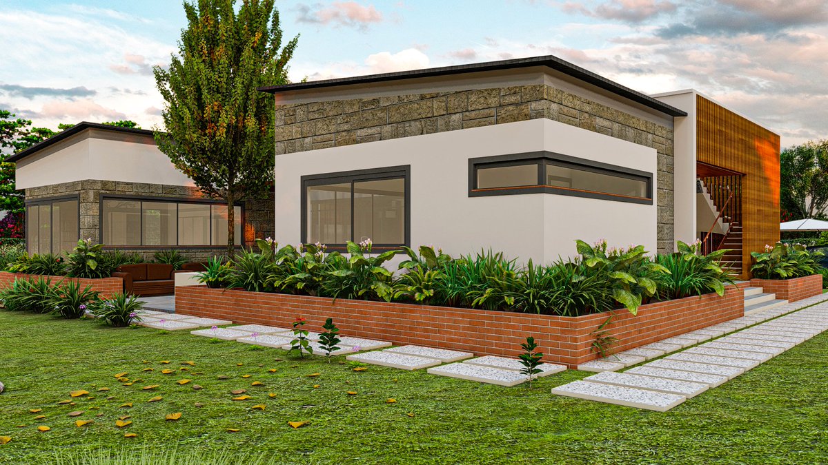 HouseDesignsKe's tweet photo. Your Bungalow doesn't have to be boring.