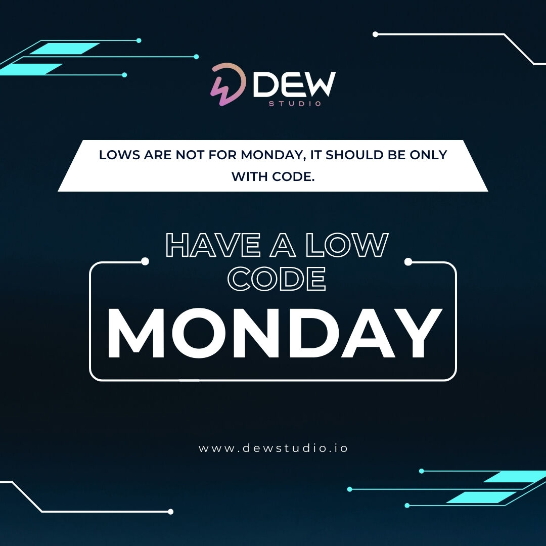 Have a low code Monday!

#appdevelopment #appdevelopmentsolution #applicationdevelopment #Lowcodetool #lowcodeappdevelopment #lowcodeplatform #lowcodeappdevelopment #lowcode #Developers #ProgrammingLife #CodeCreators #CodeCrafting #DevCommunity #CoderLife #Techies #ERPDevelopment