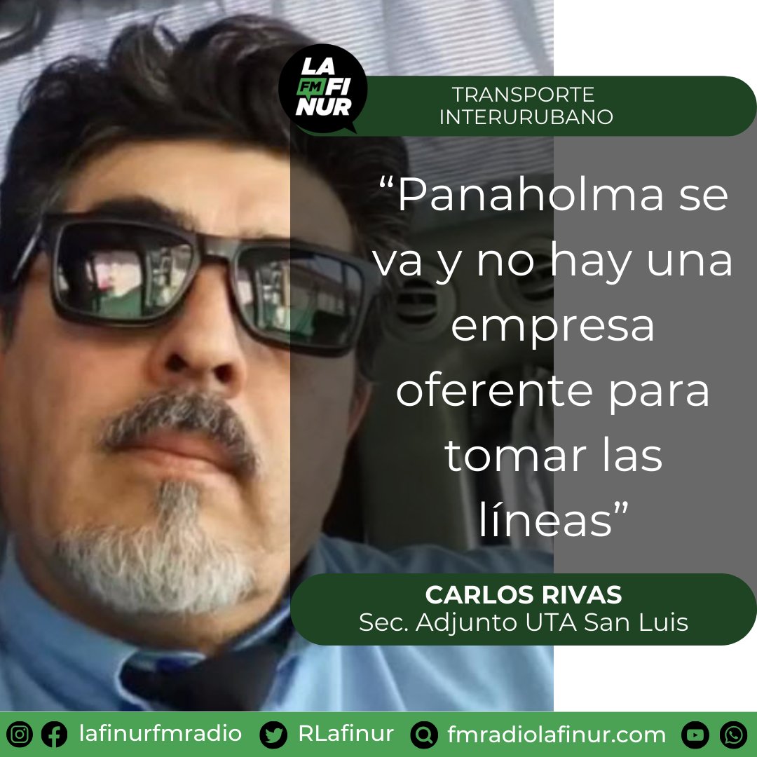 Carlos Rivas: “Panaholma se va y no hay una empresa oferente para tomar las líneas”
enero 15, 2024
📷
La UTA realizará asambleas en Panaholma y durante seis horas no habrá servicio

La compañía anunció que el 31 de enero dejará de prestar servicios en la provincia.