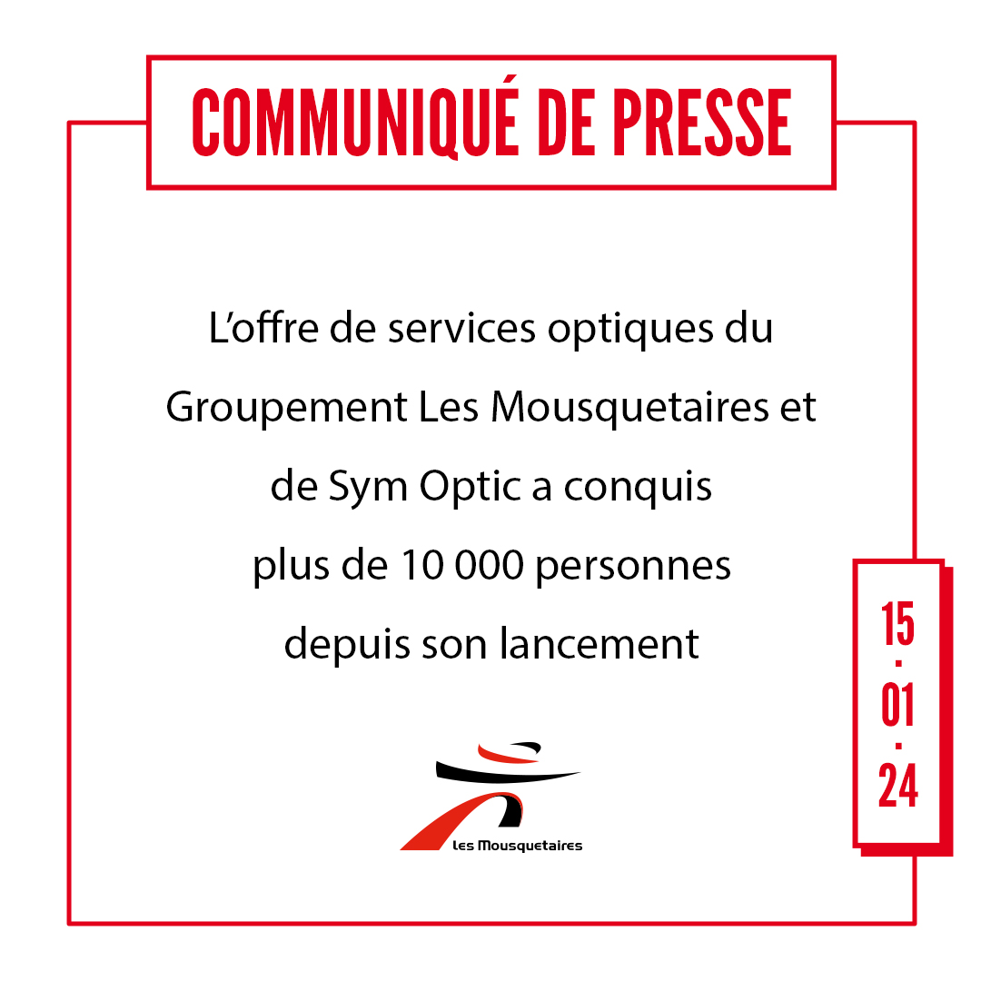 mousquetairesfr's tweet photo. 👓 ✨ Nous unissons nos forces avec @Symoptic pour rendre les soins optiques accessibles à tous, partout en France. 🇫🇷
Implanté dans plus de 200 #PointsDeVente de nos #enseignes, ce partenariat a déjà offert plus de 10 000 examens de vue. 👀
➕ ici ⤵️
https://t.co/YAh961Xh9c https://t.co/m2ApTBZvQi