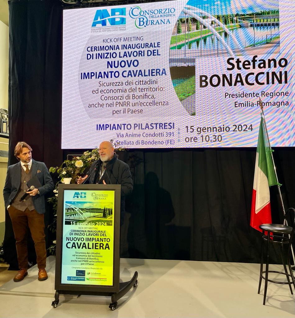 #Ambiente e #territorio. Nuovo impianto idrovoro #Cavaliera, oggi il via al #cantiere nel comune di #Bondeno (#Ferrara): un’opera da 68 milioni di euro, tra finanziamenti #Pnrr, #Ministero e #RegioneER. La #notizia 👉 regioneer.it/IdrovoraCavali…