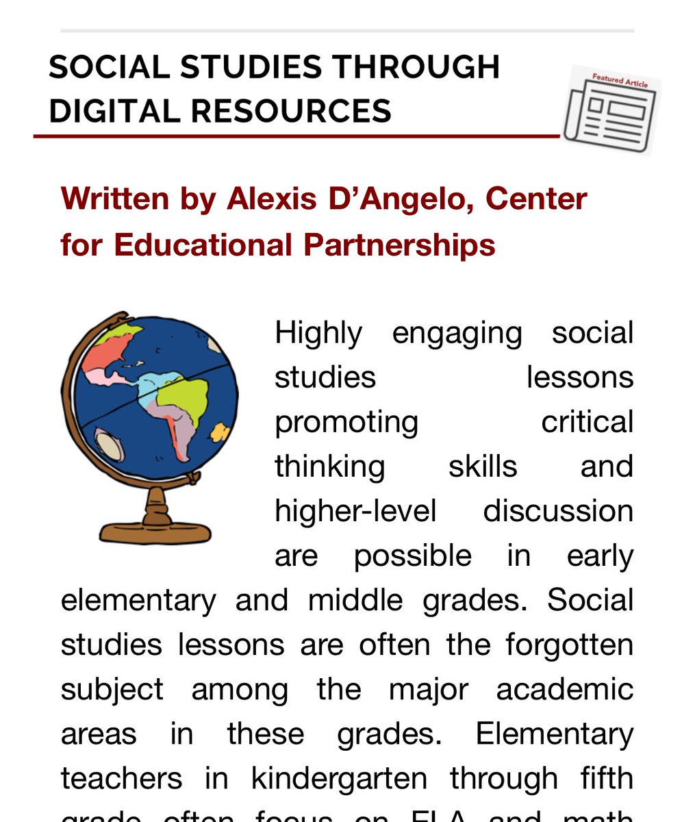 mrsdangelo_ICS's tweet photo. Early Elementary &amp; Middle Grade 
Social Studies Digital Resources https://t.co/At71WULcDC https://t.co/1sQj8TPPA2
