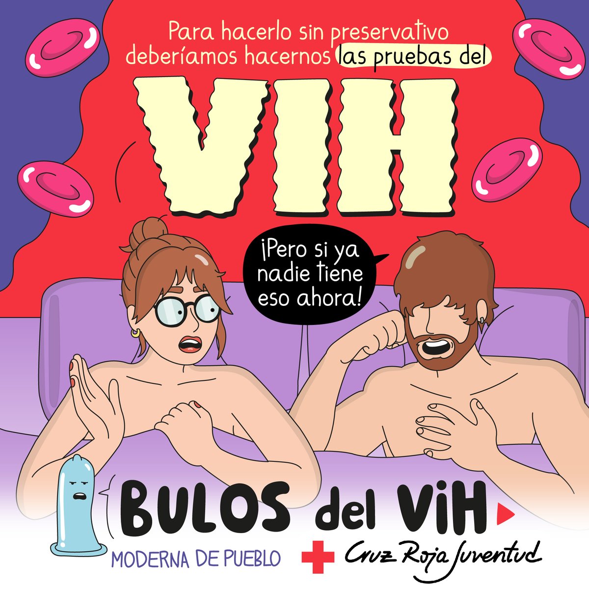 ModernaDePueblo's tweet photo. ¿Qué bulos desconocías sobre el VIH? Gracias @CruzRojaEsp por trabajar en desestigmatizar el Síndrome del VIH, ¡hemos aprendido mucho haciendo esta viñeta!🧵1/8 https://t.co/RE1tazxYuA