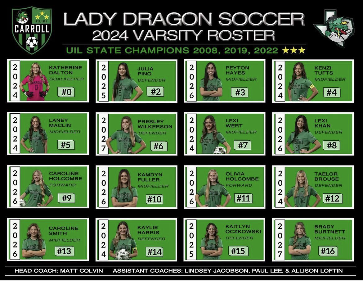 Carroll Lady Dragon Soccer tweet media