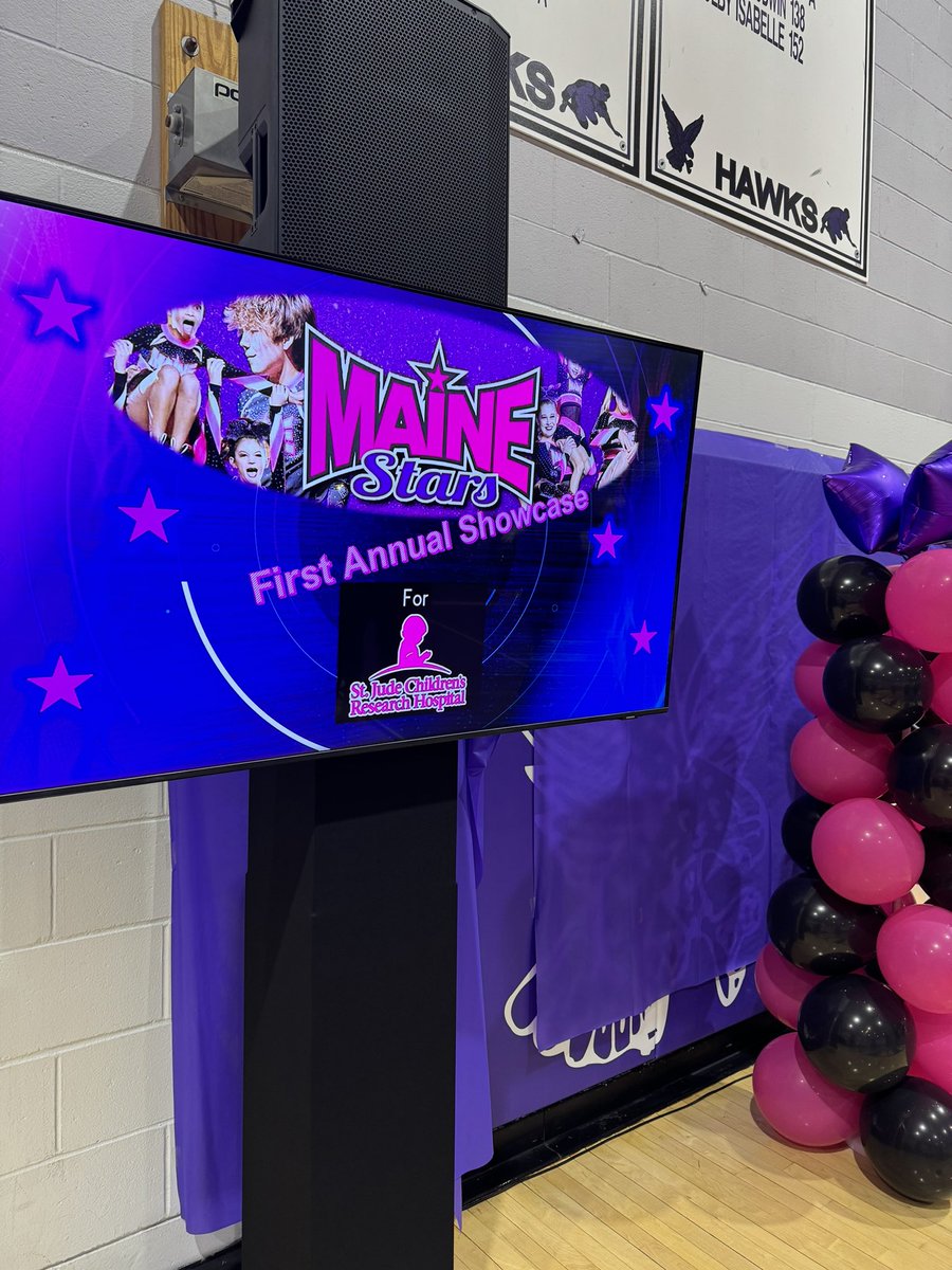 mainestarscheer's tweet photo. Our first annual showcase! We raised over $6000 for St. Jude’s Children’s Research Hospital! Thank you to all for your continued support 🩷💜

#TeamUpForStJude #GratefulForToday https://t.co/1aAsEJevCd