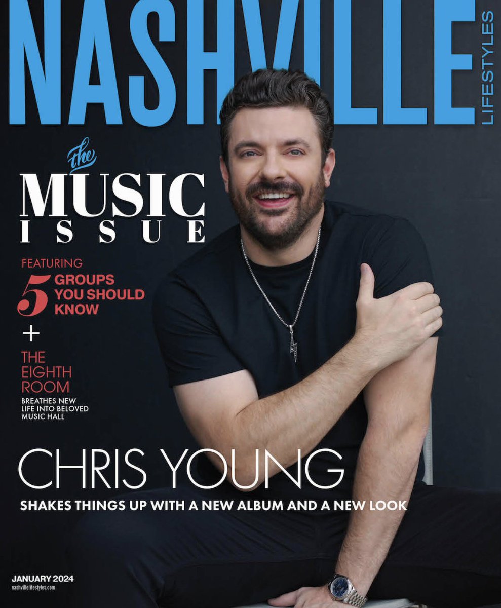 ChrisYoungMusic's tweet image. Honored to call this place home and be on the cover of the latest issue of @nashlifestyles. Y’all check it out!

Read here: bit.ly/48VSj50